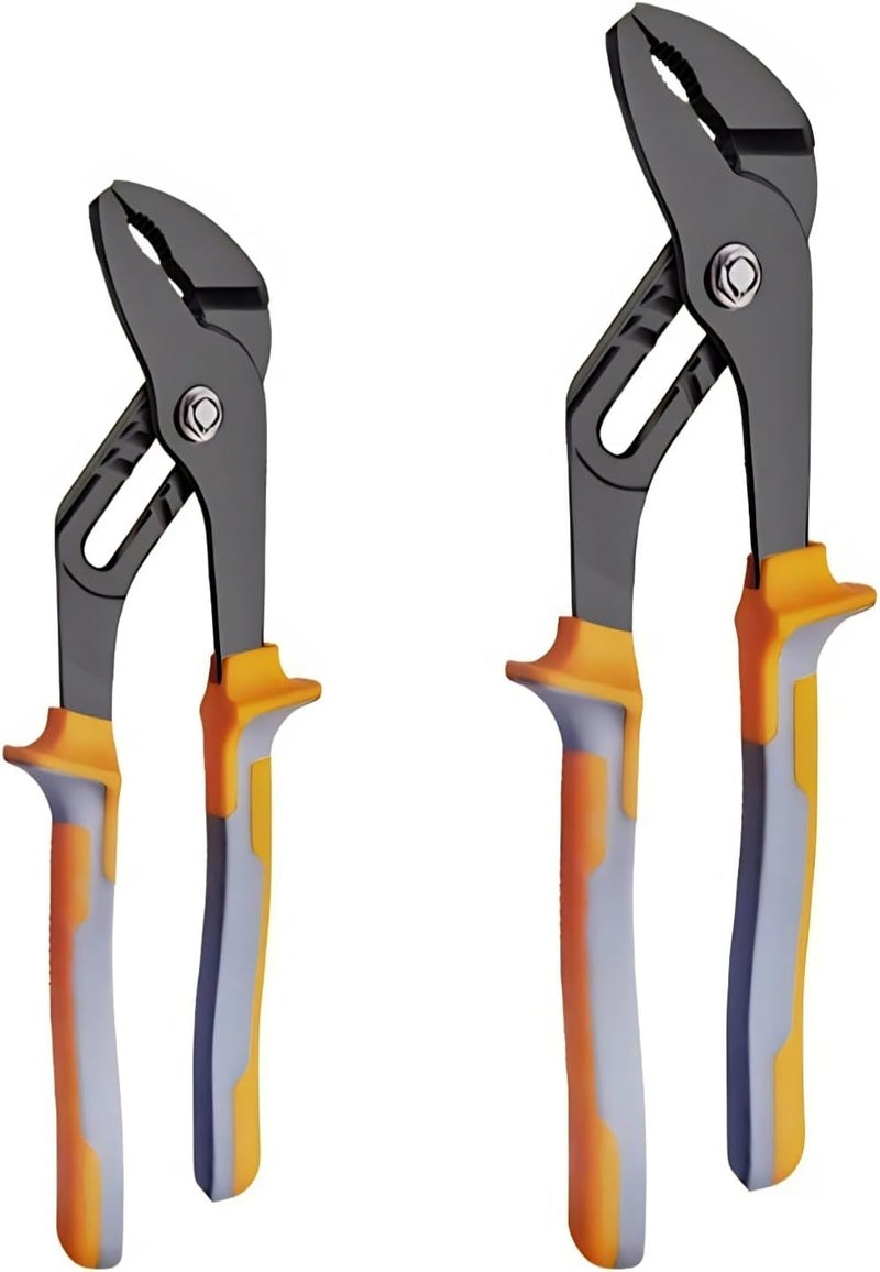 Warmtree 8 & 10-Inch Channel Locks Plier Set - Adjustable Water Pump Pliers for Plumbing & DIY Tasks - Image 1